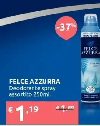 Ipersoap Felce Azzurra Deodorante Spray offerta