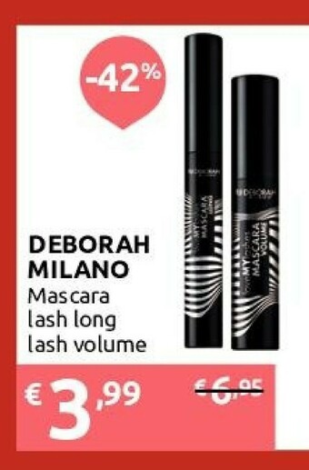 Ipersoap Deborah Milano Mascara Lash Long Lash Volume offerta