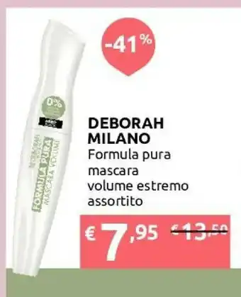Ipersoap Deborah Formula Pura Mascara Volume Estremo Assortito offerta