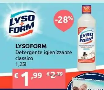 Ipersoap Lysoform Detergente Igienizzante Classico offerta