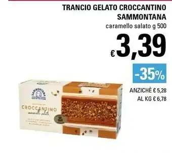 Basko Sammontana Trancio Gelato Croccantino Caramello Salato offerta