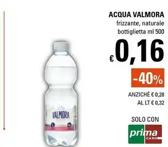 Basko Valmora Acqua Minerale Naturale 500 G(ml) offerta
