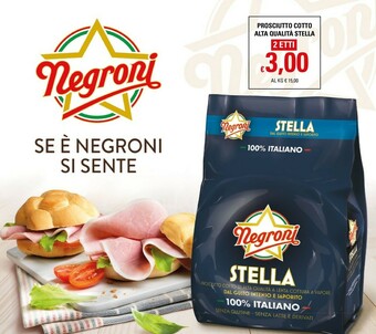 Basko Negroni Prosciutto Cotto Alta Qualità offerta