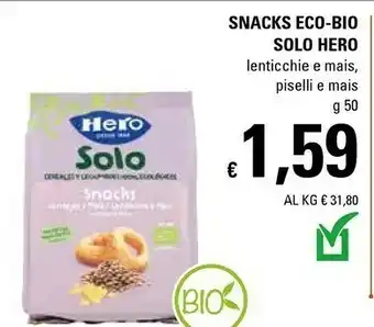 Basko Hero Snacks Eco-bio Solo offerta