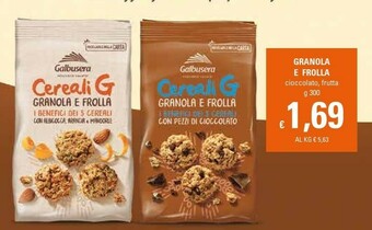 Basko Galbusera Cereali G Granola E Frolla Con Pezzi Di Cioccolato 300 G(ml) offerta
