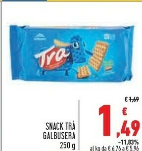 Conad Galbusera Snack Tra offerta