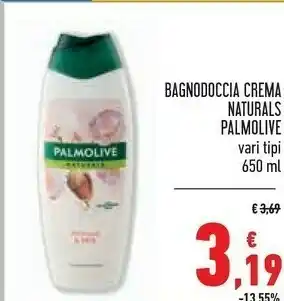 Conad Palmolive Bagnodoccia Crema Naturals offerta