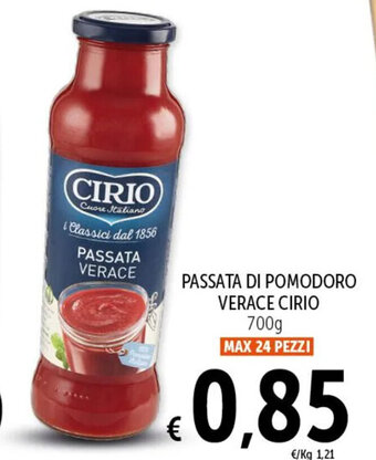 Spazio Conad PASSATA DI POMODORO VERACE CIRIO 700g offerta