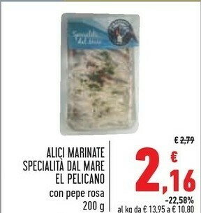 Conad Alici Marinate Specialità Dal Mare El Pelicano offerta