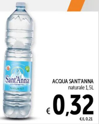 Spazio Conad ACQUA SANT'ANNA naturale 1,5L offerta