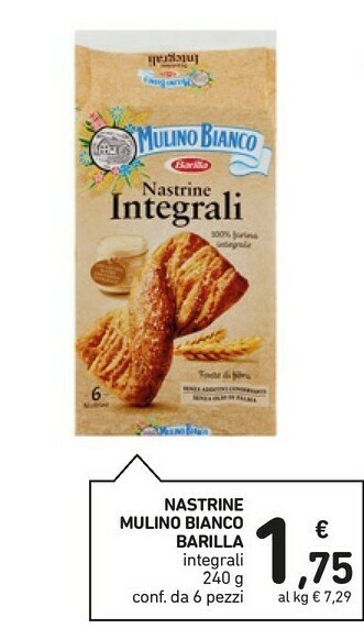 Conad Mulino Bianco Nastrine 240 G(ml) offerta