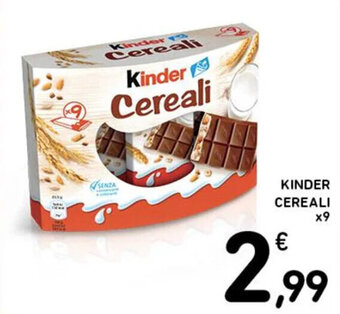 Spazio Conad KINDER CEREALI x9 offerta