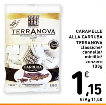 Spazio Conad CARAMELLE ALLA CARRUBA TERRANOVA classiche/ cannella/ mirtillo/ zenzero 100g offerta