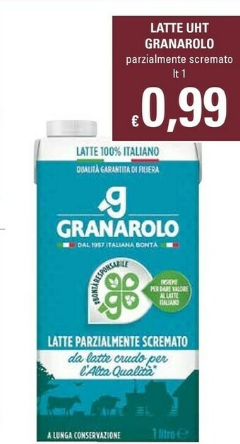 Granarolo Latte UHT Parzialmente Scremato A Lunga Conservazione 1000 G(ml)