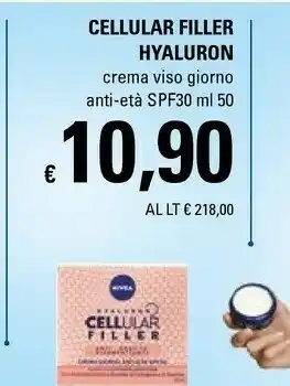 Basko Nivea Cellular Filler Hyaluron Crema Viso Giorno offerta