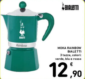 Spazio Conad MOKA RAINBOW BIALETTI 3 tazze, colori: verde, blu e rosso offerta