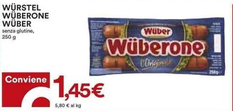 Coop WÜRSTEL WÜBERONE WÜBER senza glutine, 250 g offerta