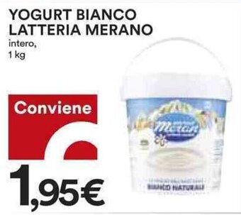 Coop YOGURT BIANCO LATTERIA MERANO intero, 1 kg offerta