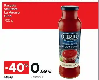 Carrefour Cirio Passata di pomodoro offerta