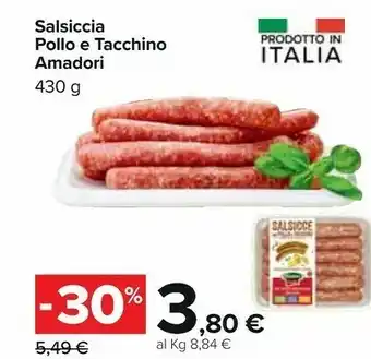 Carrefour Amadori Salsicce offerta