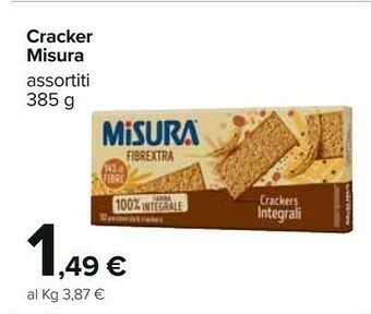 Carrefour Misura Crackers offerta