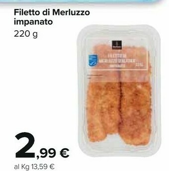 Carrefour Filetti di merluzzo offerta