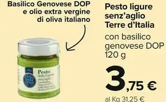 Carrefour Terre d'Italia Pesto offerta