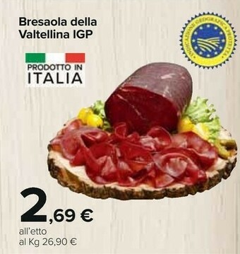 Carrefour Valtellina Bresaola offerta