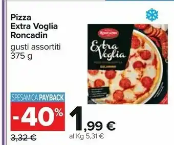 Carrefour Roncadin Pizza surgelata offerta