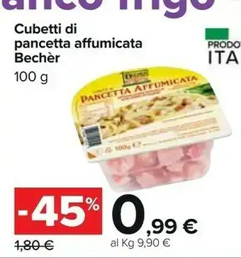 Carrefour Bechèr Pancetta offerta