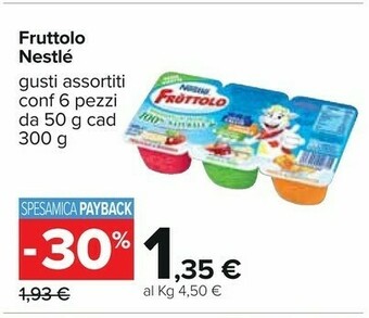 Carrefour Nestlè Fruttolo offerta