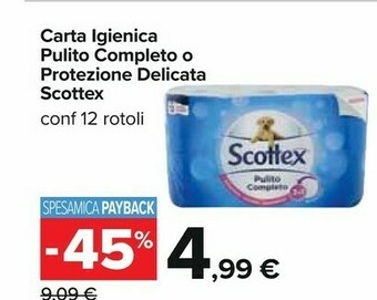 Carrefour Scottex Carta igienica offerta