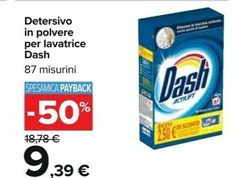 Carrefour Dash Detersivo in polvere offerta