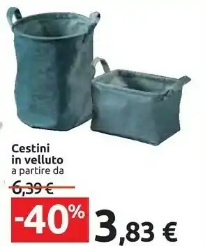 Cestini In Velluto