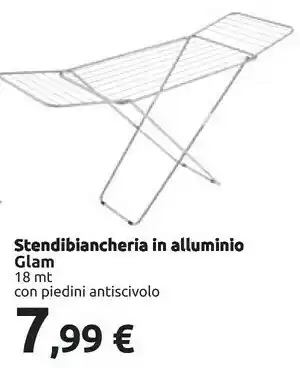 Carrefour Stendibiancheria In Alluminio Glam offerta