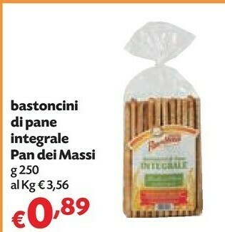 Pam Pan dei massi Bastoncini Di Pane Integrale 250 G(ml) offerta