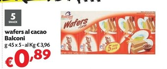 Pam Balconi Wafer offerta