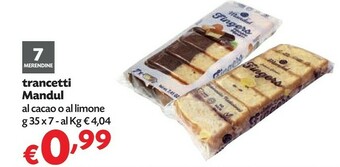 Pam Mandul Trancetti Al Cacao offerta