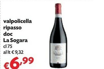 Pam La Sogara Valpolicella Ripasso Doc offerta