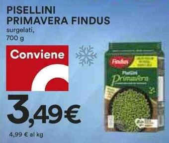 Coop PISELLINI PRIMAVERA FINDUS 700 g offerta