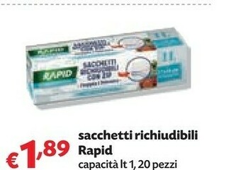 Pam Rapid Sacchetti Richiudibili offerta
