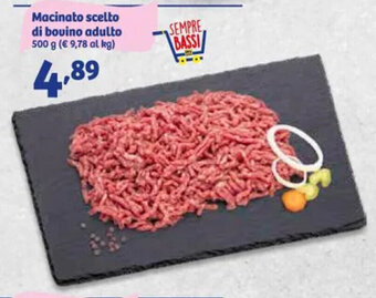 In'S Mercato Macinato scelto di bovino adulto 500 g offerta