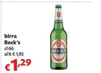 Pam Becks Beck's Birra offerta