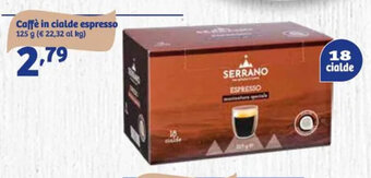 In'S Mercato Caffè in cialde espresso 125 g offerta