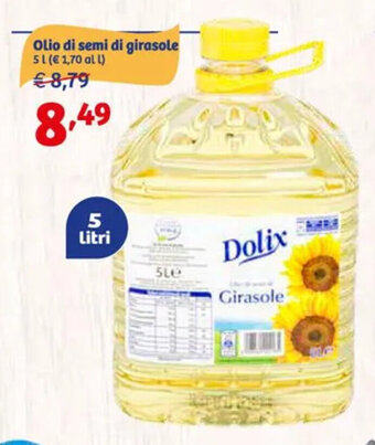 In'S Mercato Olio di semi di girasole 5 Litri offerta