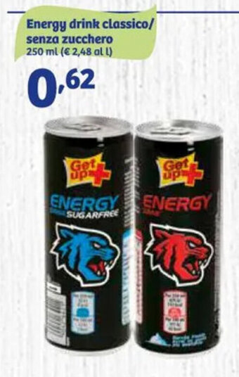 In'S Mercato Energy drink classico/ senza zucchero 250 ml offerta