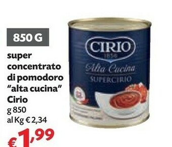 Pam Cirio Cirio - Concentrato di Pomodoro Supercirio offerta