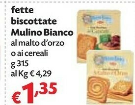 Pam Mulino Bianco Fette biscottate offerta