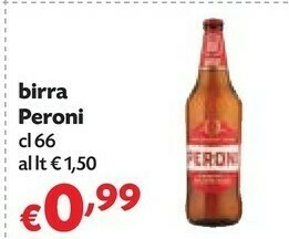 Pam Peroni Peroni - Birra 660 g(ml) offerta