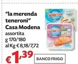 Pam Casa Modena Teneroni La Merenda Equilibrata 170 G(ml) offerta